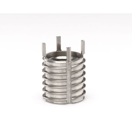 Recoil 73066 Thin Wall Key Locking Insert, Internal 3/8-16, Class 3B, External 1/2-13, Class 2A,303 SST W/ 302 SST Keys,